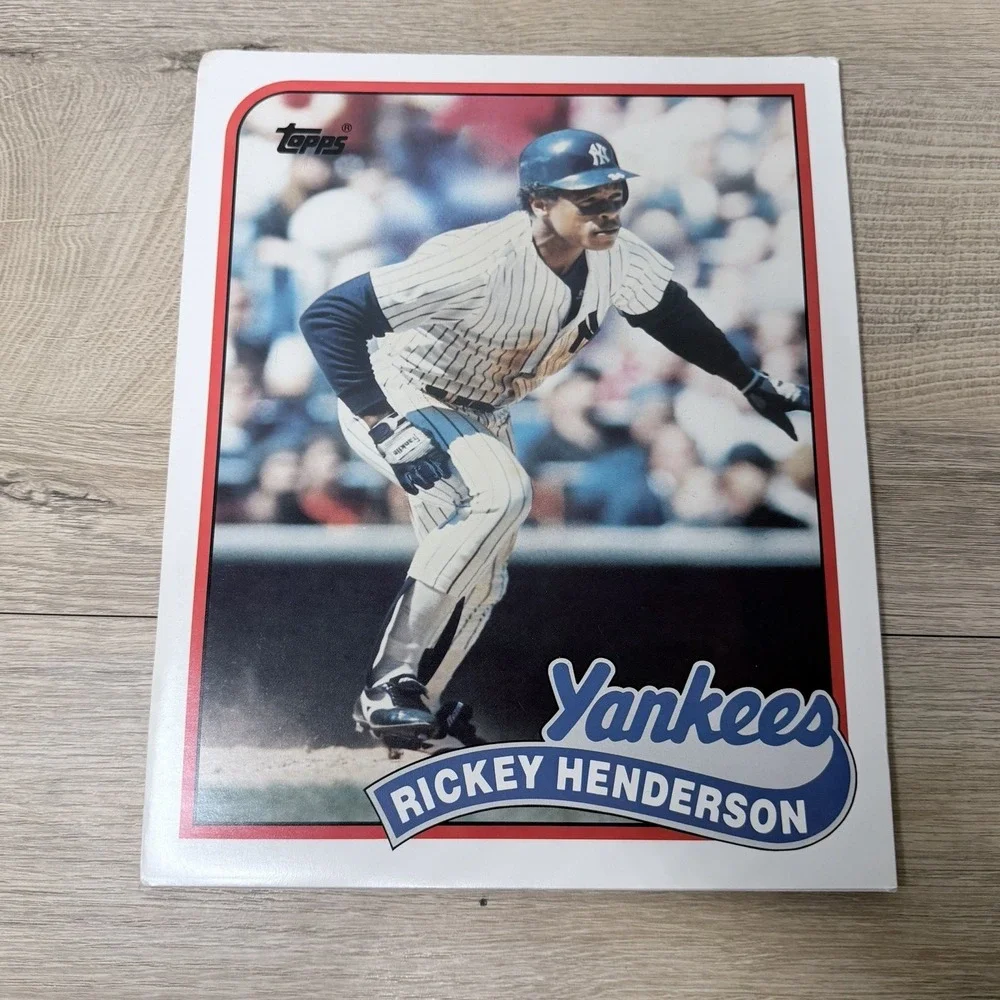 Rickey Henderson Yankees Topps‎ Pocket Folder Lot Vintage MLB Baseball Collector